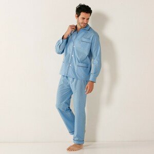 Blancheporte Klasické pyžamo s potiskem modrá 107/116 (XL)