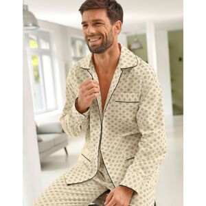 Blancheporte Klasické pyžamo s potiskem béžová 127/136 (3XL)