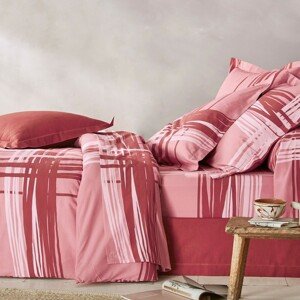 Blancheporte Povlečení Augustýn, bavlna zn. Colombine růžová pudrová klasické prostěradlo 180x290cm
