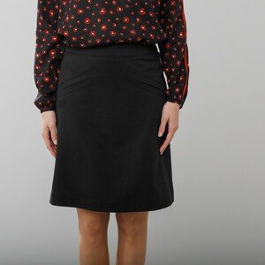 Blancheporte Rozšířená sukně z úpletu Milano černá 50