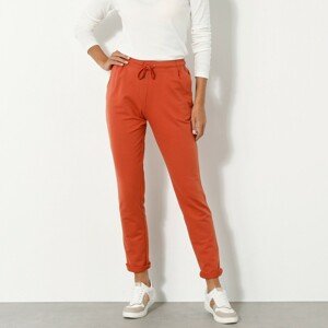 Blancheporte Moltonové kalhoty s pružným pasem oranžová 42/44