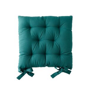 Blancheporte Sada 2 jednobarevných podsedků na židli zn. Colombine zelená 40x40x7cm