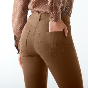 Blancheporte Tvarující kalhoty s efektem plochého bříška oříšková 38