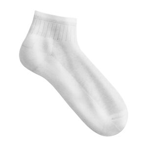 Blancheporte Sada 5 párů sportovních kotníkových ponožek bílá 39/42