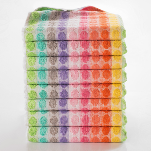Blancheporte Froté ručníky na ruce s puntíky/proužky, sada 4 nebo 8 ks vícebarevná 4 ks 45x60cm