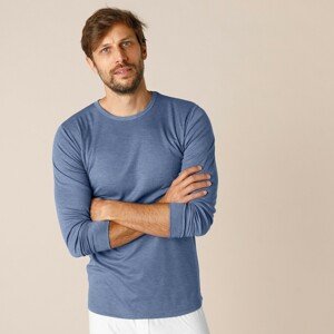 Blancheporte Sada 2 spodních triček s dlouhými rukávy, polyester džínový 125/132 (4XL)