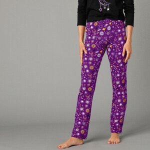 Blancheporte Pyžamové kalhoty s potiskem fialová 34/36
