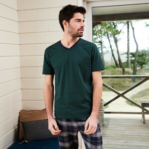 Blancheporte Pyžamové tričko s krátkými rukávy zelená 97/106 (L)