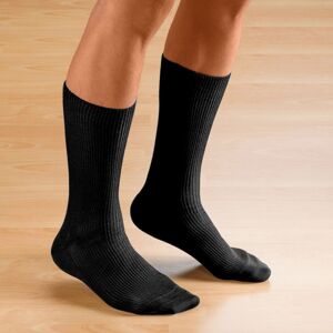 Blancheporte Sada 2 párů ponožek pro citlivá chodidla černá 42/44