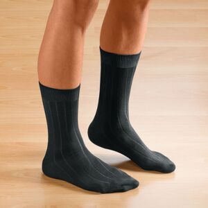 Blancheporte Ponožky s širokým lemem, sada 2 párů černá/černá 43/46