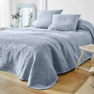 Blancheporte Přehoz na postel Melisa levandulová povlak na polštář 65x65cm