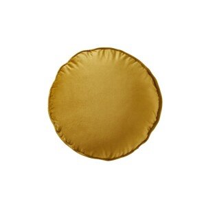 Blancheporte Sametový kulatý polštář s výplní bronzová pr. 40cm