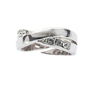 Blancheporte Stříbrný prsten s křišťály stříbřitá uni