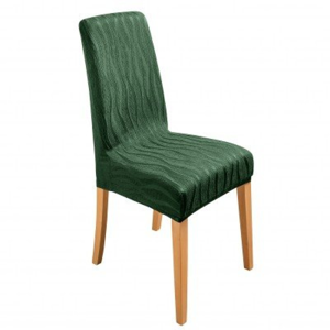 Blancheporte Sada 2 pružných žakárových potahů na židle zelená 2 kusy