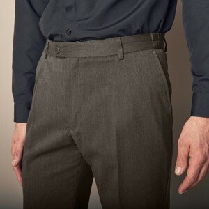 Blancheporte Kalhoty s vysokým pasem, bez záševků, polyvlna bronzová 46