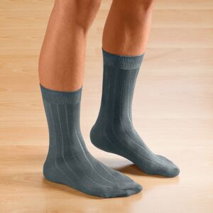 Blancheporte Ponožky s širokým lemem, sada 2 párů černá+šedá 39/42