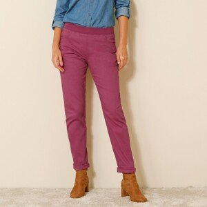 Blancheporte Boyfriend kalhoty, plátno purpurová 38