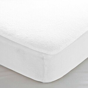 Blancheporte Meltonová absorpční ochrana matrace z recyklované bavlny, hloubka rohů 29 cm bílá 90x190cm