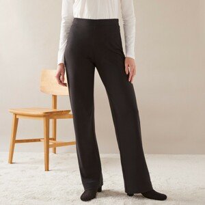 Blancheporte Rovné široké kalhoty z úpletu Milano černá 46