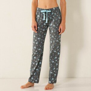 Blancheporte Pyžamové kalhoty s motivem motýlů, bavlna khaki 50