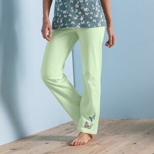 Blancheporte Pyžamové kalhoty se středovým motivem motýlů, bavlna anýzová 34/36
