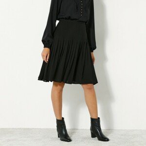 Blancheporte Jednobarevná rozšířená sukně černá 42