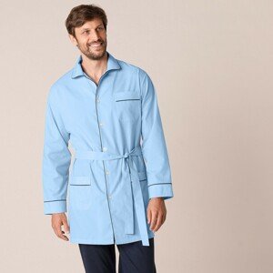 Blancheporte Pánská pyžamové košile na knoflíky, popelín nebeská modrá 97/106 (L)