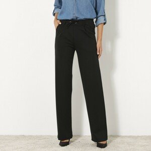 Blancheporte Rovné kalhoty z úpletu Milano černá 44