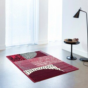 Blancheporte Dekorativní koberec s geometrickým vzorem červená 80x150cm