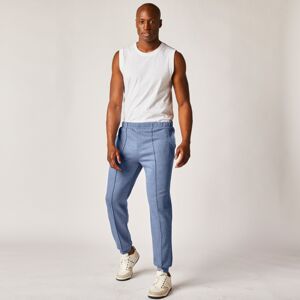 Blancheporte Meltonové kalhoty se zúženými konci nohavic modrá džínová 40/42