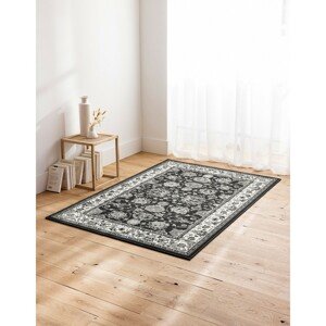 Blancheporte Obdélníkový koberec s perským vzorem antracitová šedá 120x170cm