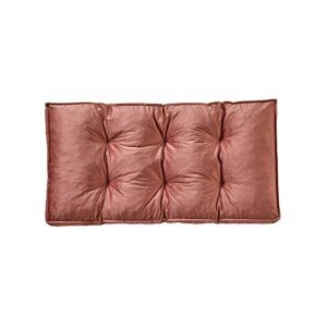 Blancheporte Dlouhý polštář na zem ze 2 materiálů, samet/bavlna růžová pudrová 120x60x10cm