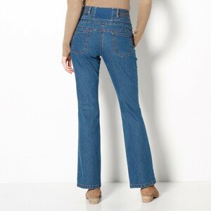 Blancheporte Bootcut džíny s vysokým pasem, malá postava modrá 46