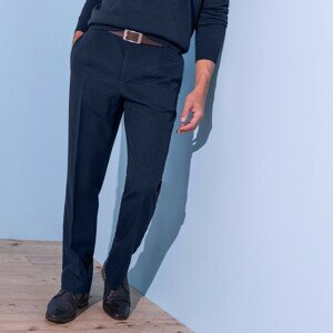 Blancheporte Kalhoty s pružným pasem, bez záševků, polyester námořnická modrá 42