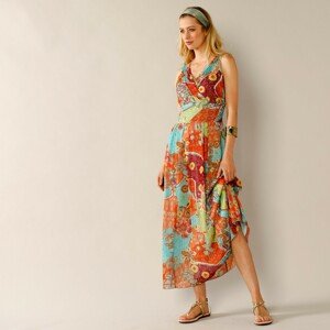 Blancheporte Dlouhé šaty s potiskem vícebarevná 48