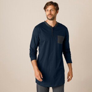 Blancheporte Pyžamové tričko s tuniským výstřihem, námořnicky modré námořnická modrá 107/116 (XL)