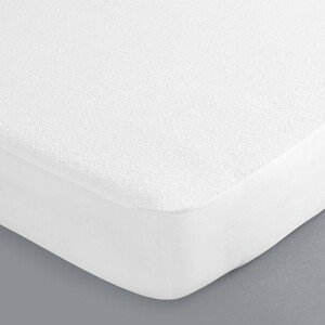 Blancheporte Nepropustná ochrana matrace z froté a PVC bílá 140x190cm
