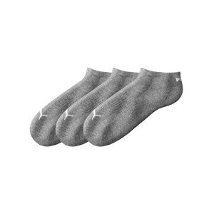 Blancheporte Sada 3 párů kotníčkových ponožek šedý melír 39/42
