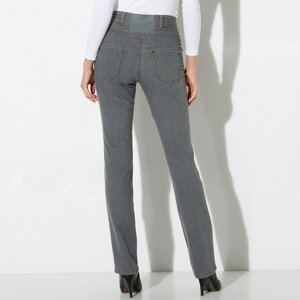 Blancheporte Rovné džíny s vysokým pasem šedá 38
