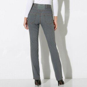 Blancheporte Rovné džíny s vysokým pasem šedá 52