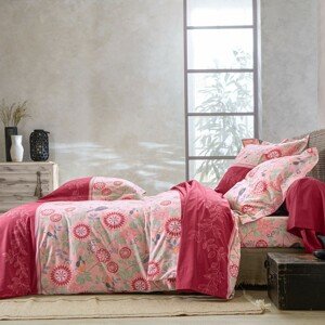 Blancheporte Povlečení Asia, bavlna růžová povlak na přikrývku 240x220cm