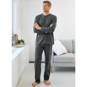 Blancheporte Pyžamo s tuniským výstřihem, jednobarevné antracitová 107/116 (XL)
