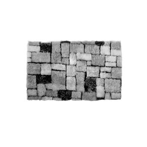 Blancheporte Hebká koupelnová předložka Mosaika šedá 50x40cm