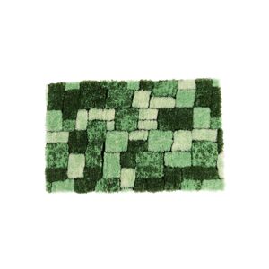 Blancheporte Hebká koupelnová předložka Mosaika zelená 50x40cm