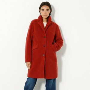 Blancheporte Buklé kabát se širokým límcem, barvy paprika paprika 54