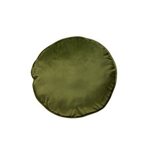 Blancheporte Sametový kulatý polštář s výplní machově zelená jednotlivě