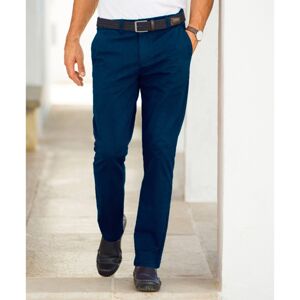 Blancheporte Chino jednobarevné kalhoty námořnická modrá 46