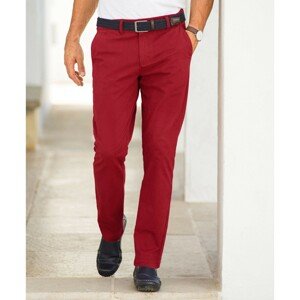 Blancheporte Chino jednobarevné kalhoty červená 40