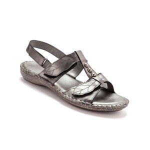 Blancheporte Kožené šedé sandály šedá 36