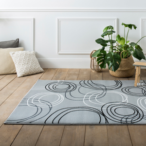 Blancheporte Kuchyňský koberec s potiskem kruhů šedá 120x170cm